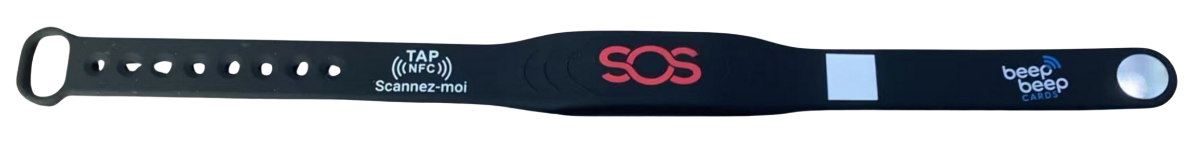 Bracelet NFC BeepBeep SOS
